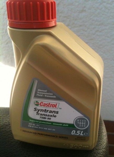 proposed oil (Öl) to refill with.